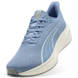 Championes de running Puma Dasher Lite color celeste con detalles en blanco y suela amortiguada.