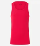Musculosa masculina de corte regular, confeccionada en tejido acanalado de algodón con elastano. Presenta breteles medianos y diseño básico sin estampa.