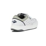 Championes Topper modelo Tennis X-forcer, color blanco con detalles en azul marino y gris, cordones blancos y suela de goma con plataforma ligera.