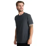 Remera de manga corta de algodón en color gris oscuro, con cuello redondo y pequeño bordado frontal de la marca Roark en el pecho.