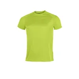 Remera deportiva Joma modelo Event, color lima de manga corta y cuello redondo.