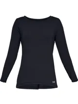 Remera de manga larga Under Armour, modelo HeatGear Armour, de ajuste ceñido al cuerpo. Confeccionada en tejido técnico transpirable de secado rápido, ideal para entrenamiento. Presenta cuello redondo y el logo de la marca en el pecho.