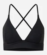 Top deportivo Get Over de microfibra, con escote en V, tirantes finos y diseño ergonómico para mayor soporte durante el entrenamiento.