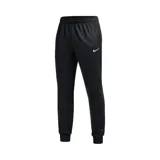 Pantalon de entrenamiento Nike Hyverse color negro, con cintura elástica, puños acanalados en los tobillos y logo de la marca bordado en blanco en la pierna izquierda.