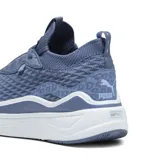 Championes Puma Softride Stack.Prem.Wns, color celeste con suela blanca.