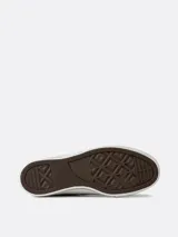 Zapatillas Converse Chuck Taylor All Star Lift de caña alta, color negro de cuero ecológico, con plataforma blanca y cordones blancos.