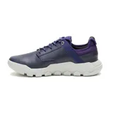 Zapatillas Caterpillar Hex Lite Leather, color azul marino con detalles en violeta y suela blanca.