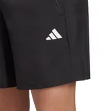 Short de training Adidas color negro, con cintura elástica ajustable con cordón, bolsillos laterales con cierre y logo de la marca estampado en el muslo. Confeccionado en tejido técnico ligero con tecnología transpirable AEROREADY.