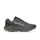 Championes de trail running Merrell modelo Agility Peak 6, color negro y gris, con parte superior de malla transpirable, entresuela con tecnología FlexConnect y suela de goma Vibram.