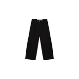 Pantalón cargo negro Eme Studios de corte recto y holgado, con múltiples bolsillos laterales y presillas para cinturón.