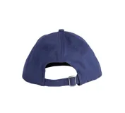 Gorro de visera tipo baseball color negro, con parche rectangular frontal que presenta el logo de la marca Independent en color naranja.