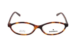 Armazón de lentes de lectura marca Donna, modelo 1311, con diseño ovalado y marco de acetato con estampado carey.