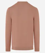 Suéter básico masculino de cuello redondo y manga larga, confeccionado en punto liso.