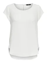 Camiseta básica negra de manga corta, con cuello redondo y diseño de espalda más larga.