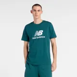 Remera de algodón color verde con cuello redondo, mangas cortas y logo de la marca estampado en blanco en el pecho.