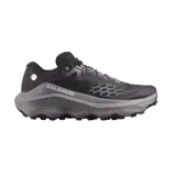 Championes Salomon Ultra Glide 4 para trail running, color negro con entresuela gris. Incorporan amortiguación optiFOAM, suela All Terrain contaGRIP y capellada Engineered Mesh con sistema de ajuste Quicklace.