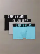 Pack de tres boxers ajustados Calvin Klein de la colección Intense Power. Confeccionados en mezcla de algodón y elastano, cuentan con cintura elástica distintiva de la marca con el logo estampado.