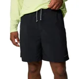 Short de secado rápido con protección solar UPF 50, diseñado para actividades acuáticas y pesca. Cuenta con cintura elástica ajustable con cordón, trabillas para cinturón, bolsillos laterales de malla y un bolsillo trasero con cierre.