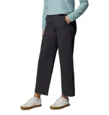 Pantalón de pierna ancha estilo chino, confeccionado en tejido de algodón elástico resistente a la abrasión. Presenta cintura alta, trabillas para cinturón, bolsillos inclinados laterales y bolsillos traseros con cierre de seguridad.