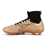 Championes de fútbol Diadora Futbol Neo Md M, color cobre con detalles en negro. Presentan cuello de tobillo alto de tejido elástico negro y logo de la marca en negro en el lateral.