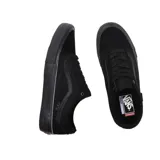 Zapatillas Vans Skate Old Skool color negro, con detalles en gamuza y lona, y suela de goma vulcanizada.