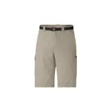 Bermuda cargo Columbia modelo Silver Ridge, color beige, con bolsillos laterales y cinto negro ajustable incluído.