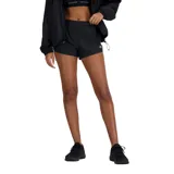 Short deportivo negro de New Balance, modelo Seamless 3 Inch, con cintura elástica, logo estampado y tecnología NB Dry de secado rápido.
