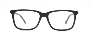 Armazón para lentes Triveo 303/54 col 02, de acetato color negro, con forma rectangular.
