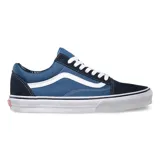 Championes Vans UA Old Skool, color azul con detalles en negro y blanco.