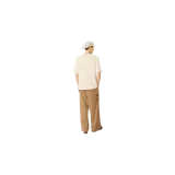 Remera Jacquemus Le Tshirt Fino Mc de color beige, con cuello redondo, mangas cortas y corte clásico.