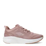 Championes Umbro color rosa con detalles en blanco y suela marrón.