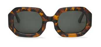 Lentes de sol Mr Boho modelo Sagene, con montura de acetato color carey y lentes grises.