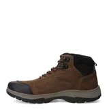 Botas de caña media Freeway modelo Terra, confeccionadas en cuero nobuk marrón con detalles en negro. Presentan puntera reforzada, cordones frontales y suela de goma con relieve para mayor tracción.
