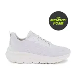 Championes deportivos American Sport Cooper, color blanco, con suela gruesa y plantilla con tecnología memory foam.