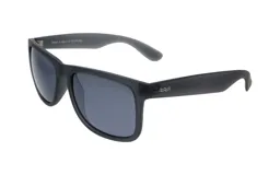 Lentes de sol unisex marca Floats, modelo 4345 col 1, con montura cuadrada color gris oscuro y lentes polarizadas grises.