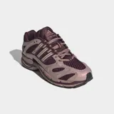 Championes Adidas Adistar MLD de color bordó, con detalles metalizados en tono rosado y las clásicas tres tiras en los laterales.