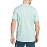 Remera deportiva Adidas de hombre color celeste, de corte clásico y mangas cortas. Confeccionada en tejido ligero y transpirable con tecnología Aeroready.