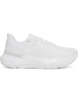 Championes de running Under Armour modelo Infinite Pro 2, color blanco total. Presentan una parte superior de malla técnica transpirable, amortiguación UA HOVR+ para mayor retorno de energía y una suela de goma diseñada para durabilidad y rebote.