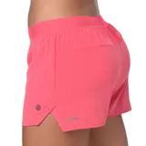 Short deportivo Asics color azul con cintura elástica y logo estampado en la pierna.