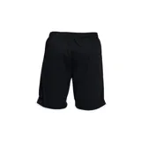 Short deportivo Umbro de color azul marino con detalles en blanco en el ruedo y logo de la marca estampado en la pierna izquierda.