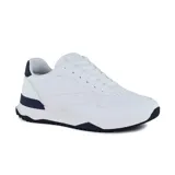 Championes deportivos American Sport Yun, color blanco con detalles en azul marino.