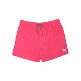 Short de baño Reef color fucsia con cintura elástica ajustable con cordón y logo de la marca en la pierna derecha.