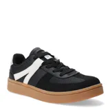 Championes urbanos Miss Carol modelo Mali, color negro con detalles en blanco y suela marrón.