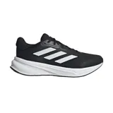 Championes Adidas Response color negro con detalles blancos, ideales para running.