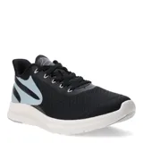 Championes deportivos Topper modelo VR Speed, color negro con detalles en gris claro. Presentan capellada de malla transpirable, cierre con cordones y suela de goma con amortiguación.