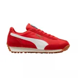 Championes Puma Easy Rider Vintage, color rojo con detalles en blanco y suela marrón.