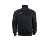 Campera deportiva Joma modelo Gala, color negro con cierre frontal, cuello alto y logo bordado en blanco en el pecho.