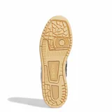 Championes urbanos Adidas modelo Break Start, con diseño bicolor en negro y blanco. Presentan las icónicas tres tiras laterales, puntera perforada para mayor ventilación y suela de goma color caramelo.