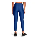 Calza deportiva de tiro alto con tecnología HeatGear, diseñada para absorber el sudor y ofrecer libertad de movimiento. Cuenta con costuras planas ergonómicas, cintura antideslizante y bolsillo lateral.
