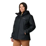 Campera 3 en 1 para mujer, impermeable y transpirable con tecnología Omni-Tech y forro termorreflectante Omni-Heat. Incluye una capa exterior resistente a la intemperie y una capa interior de forro polar desmontable que puede usarse por separado. Cuenta con capucha ajustable, puños y dobladillo regulables, y bolsillos con cierre.